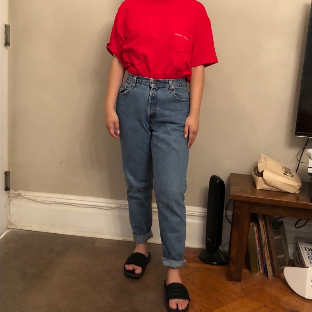 Red graphic tee